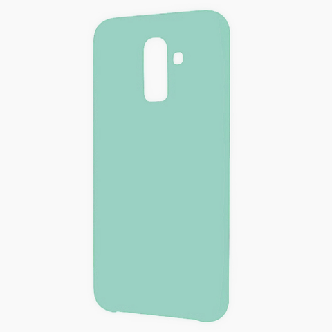 Силиконовый чехол Silicone Cover для Samsung Galaxy J8 (2018) (Мятный)
