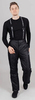Удлиненный прогулочный зимний костюм Парка Nordski Black + Брюки Premium мужской с лямками