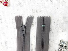 Молния брючная автомат, L 20 см, Т4, пыльная сирень