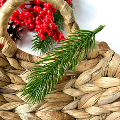 Еловая лиана искусственная, пушистая, 1,8 м длина, около 120 лапок, набор 1 шт