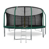 ARLAND Батут премиум 16FT с внутренней страховочной сеткой и лестницей (Dark green) фото №0