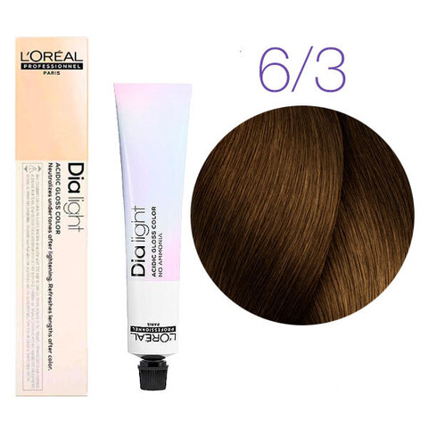 L'Oreal Professionnel Dia light 6.3 (Темный блондин золотистый) - Краска для волос