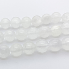 Арагонит бусины, диаметр 10,3-10,5 мм, цена за 9 шт (1/4 нити)