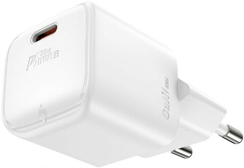 Зарядное устройство ACEFAST A77 mini PD30W GaN USB-C charger RUS, White