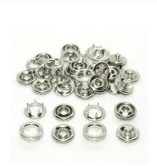 Кнопки рубашечные кольцо латунь (нерж.), d 9,5 мм, никель