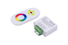 SMART BUY Контроллер радио LED RGB сенсорный овальный белый пульт 5 кн 18А RGB-контроллер овал