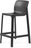 Стул полубарный Net Stool mini пластиковый антрацит Nardi Италия