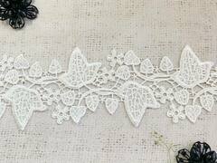 Кружево плетеное, ш. 8 см, молочный