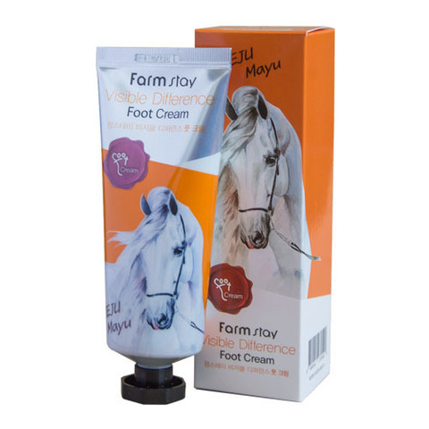 Farmstay  Visible Difference Hand Cream Jeju Mayu - Крем для рук с лошадиным маслом