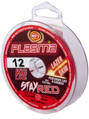 Леска плетёная WFT KG PLASMA LAZER SKIN Stay Red 150 м, 0.10 мм