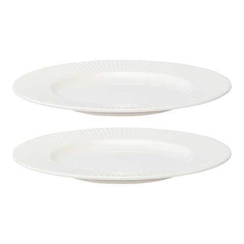 Набор тарелок 2шт 21см Liberty Jones Soft Ripples белый