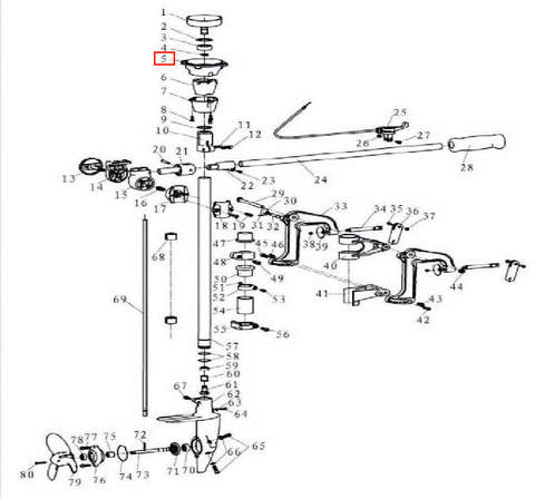 Муфта соединительная для лодочного мотора T3,5 Sea-PRO