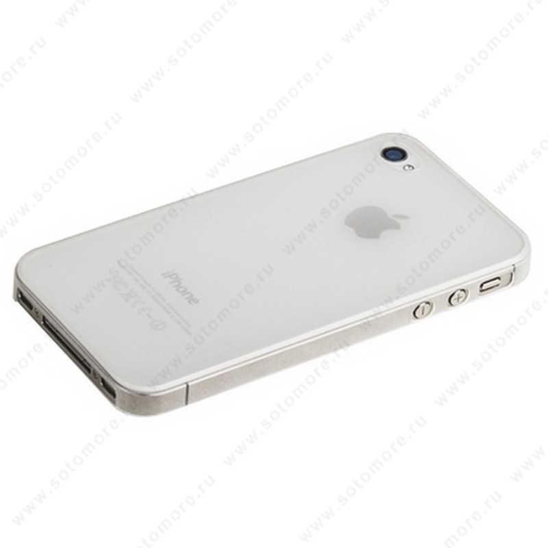 Накладка Sotomore супертонкая для iPhone 4s/ 4 белая