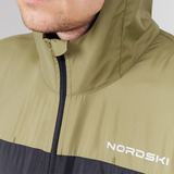 Беговой ветро- и влагозащитный костюм Nordski Rain Olive/Black мужской