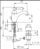 Cezares MARGOT-LSM1-02-Bi MARGOT-LSM1-02-Bi Смеситель для раковины однорычажный с донным клапаном, исполнение бронза, ручка белая