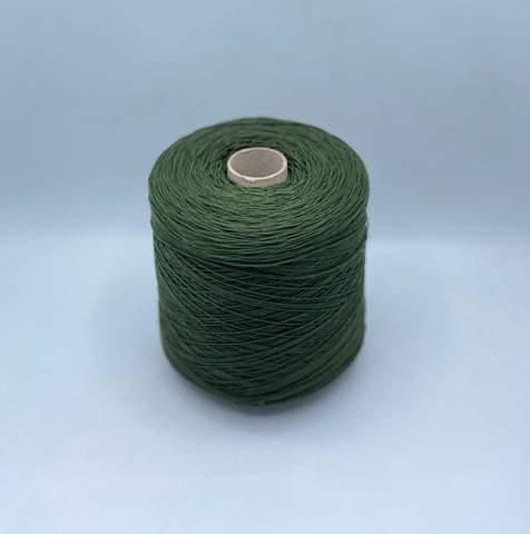 Бобинная пряжа (пр.Италия), art.Cotone, 350м/100 гр. 100%Хлопок, цвет-Ель , арт.34738