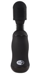 Чёрный вибромассажёр для эрогенных зон BoomBoom Power Wand - 18 см. - 
