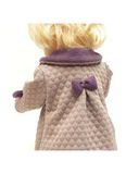 Комплект: Пальто и платье - На кукле. Одежда для кукол, пупсов и мягких игрушек.