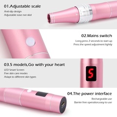 Дермапен Microneedle Instrument Q-3 (работа на аккумуляторе). Цвет Pink