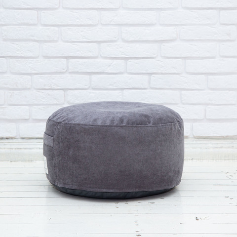 Пуф микровельвет (графит)