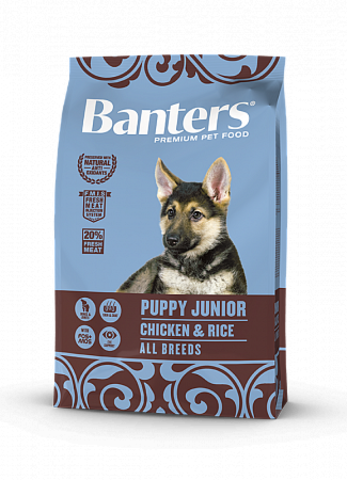 Banters Puppy Junior Large курица с рисом сухой корм для щенков 3 кг