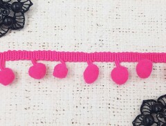 Тесьма/бахрома с помпонами, ш. 2,5 см