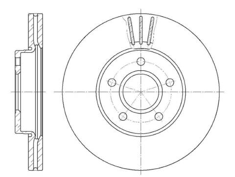 Диск тормозной вентилируемый G-brake  GR-02959