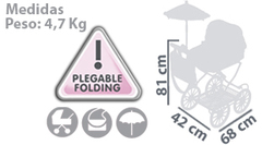 DeCuevas Коляска с сумкой и зонтиком серии Мартина, 81 см (81026)