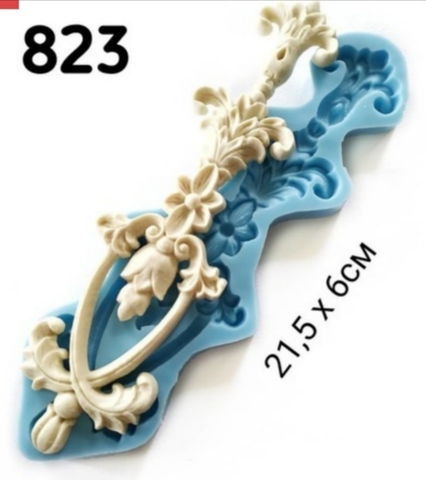 Молд, Орнамент мебельный, 21.5х6см, Арт.PO-0823, силикон