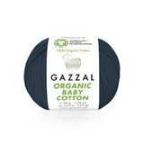 Пряжа Gazzal Organic Baby Cotton 437 синий