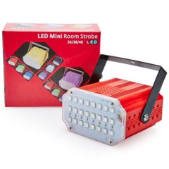 Комнатный мини-стробоскоп Mini Room Strobe 24 LED, цвет красный