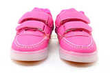Светящиеся кроссовки с USB зарядкой Бебексия (BEIBEIXIA) для девочек цвет розовый. Изображение 4 из 15.