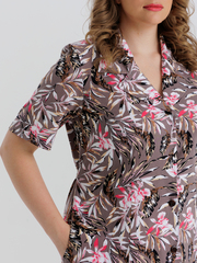 4536 Халат на пуговицах