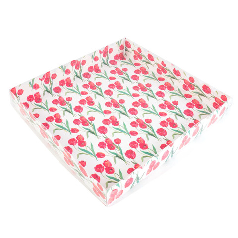 Коробка для печенья 20*20*3 см 