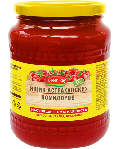 Томатная паста Ящик Астраханских помидоров 740гр