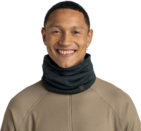 Картинка шарф-труба Buff Merino Heavyweight Solid Forest - 3