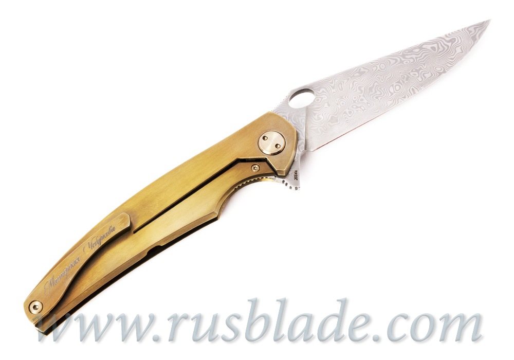 Cheburkov Golden Raven # 161 Damascus Gold Plated - фотография 