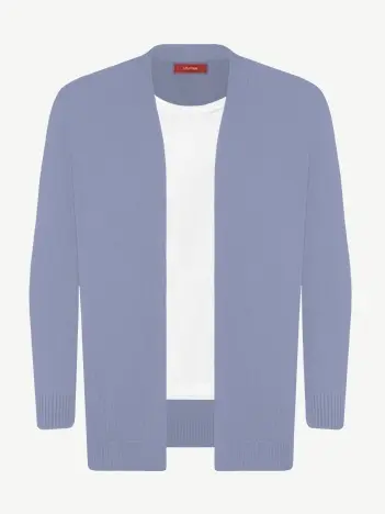 Кардиган с планкой из мягкой шерсти