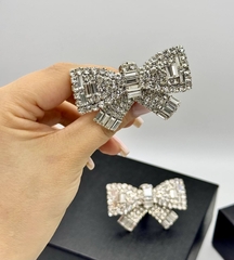 32284- Серьги клипсы БАНТЫ в стиле Alessandra Rich