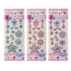 
          Наклейки-стразы Alingar, акриловые, "Морская звезда", синий, розовый, фиолетовый, пакет с европодвесом