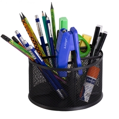 
          Подставка-органайзер д/канцтоваров, Alingar, металлическая, 16,7 см * 17 см*14,5 см, 5 отделени, черный, вращается