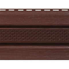 Софит к сайдингу Альта-Профиль Т-20 центральная перфорация Коричневый 3000х240 мм