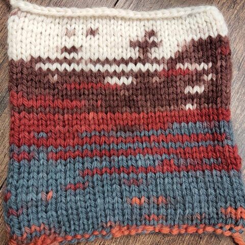 Меринос кардный FIL-3 STRIPE 200 серо-бело-коричневый секционный