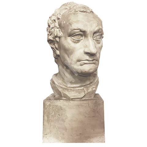 Голова Гаттамелаты. Гипс. Копия работы Донателло. 1971