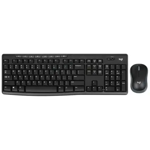 Комплект кл-ра+мышь беспров. Logitech MK270 black (USB, 112+8 клавиш, Multimedia) (920-004518)