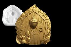 Силиконовый молд № 428 Дверь ( серия домики для гномов и фей)