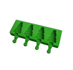 Форма для эскимо «Ёлочка», 19,5х13х2,5 см, 4 ячейки