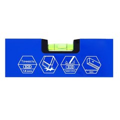 Уровень строительный КОБАЛЬТ Комфорт, 1000 мм, профиль 20 x 49 мм, 3 глазка, точность 1 мм/м (243-004)