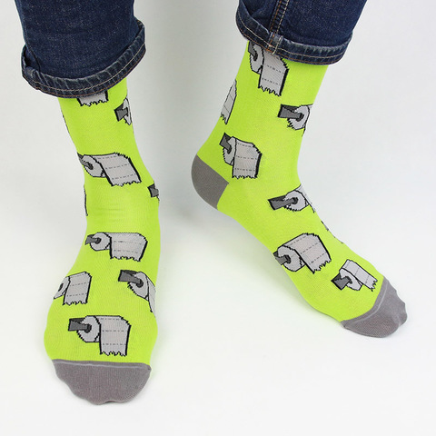 Носки бумага зеленая