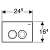 Geberit Delta21 115.125.46.1 Клавиша смыва для унитаза